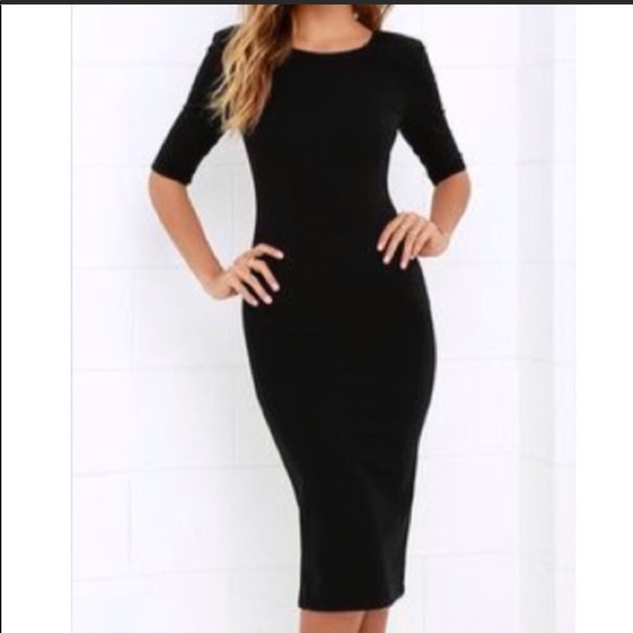 Dresses & Skirts - Midi Black Dress